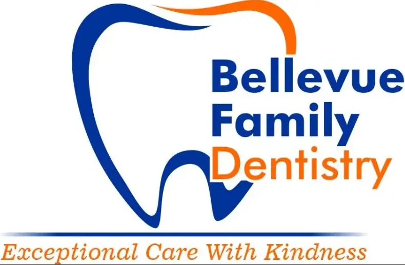 Logo  bellevue family dentistry exceptional dental care with kindness